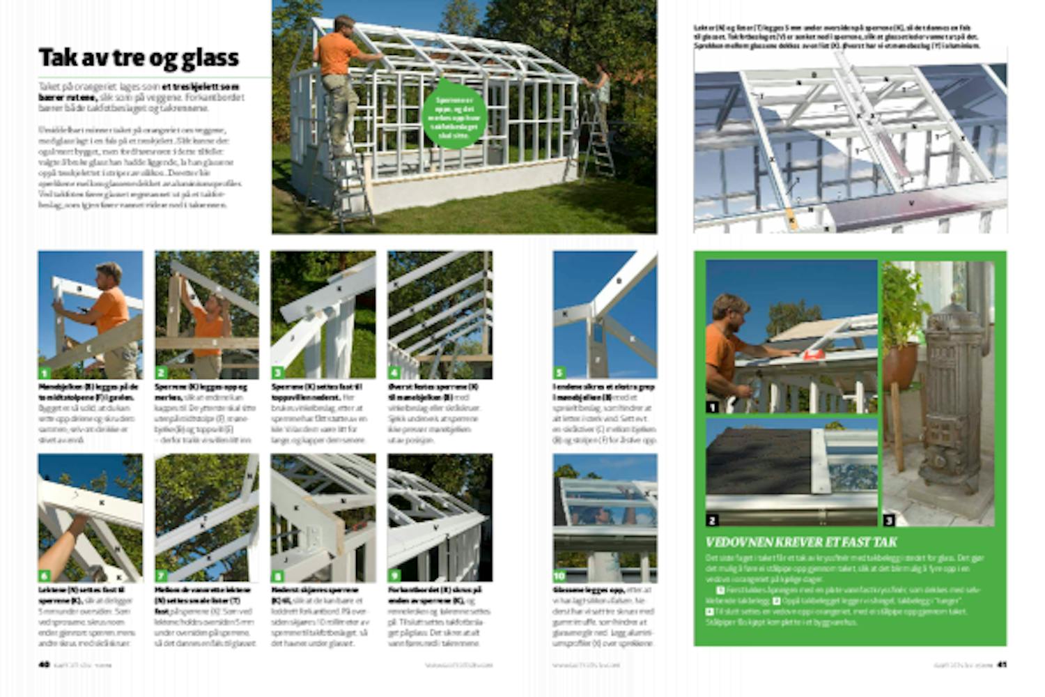 Tak i orangeri Tak i orangeri av glass